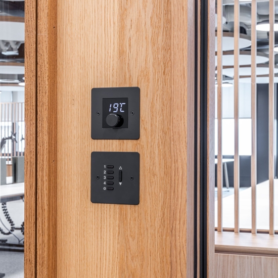 Option for inclusion of timber tech panels and pilasters alongside framework.