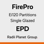 FirePro Ei120 Single Glazed Fire Rated Partition System - Radii Planet Group Environmental Product Declaration (EPD)