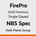 10. FirePro Ei120 Single Glazed Partition System NBS Spec Download