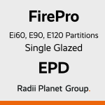 FirePro Ei60, Ei90, E90 and E120 Single Glazed Fire Rated Door System - Radii Planet Group Environmental Product Declaration (EPD)