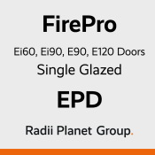 FirePro Ei60, E90 and E120 Single Glazed Fire Rated Partition Systems - Radii Planet Group Environmental Product Declaration (EPD)