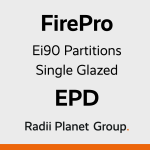 FirePro Ei90 Single Glazed Fire Rated Partition System - Radii Planet Group Environmental Product Declaration (EPD)