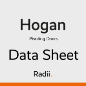 Hogan Framed Glazed Pivoting Doors - Radii Data Sheet