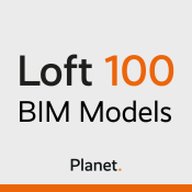 Loft 100 (OSG-DG) Framed Glass Partition System - Planet BIM Models