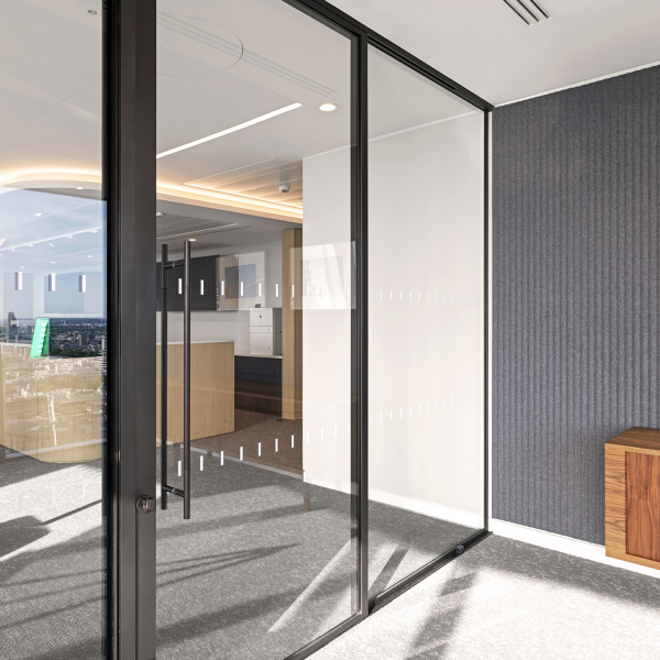 Baker Botts | Bespoke Curved Glass Partitions in London | Radii