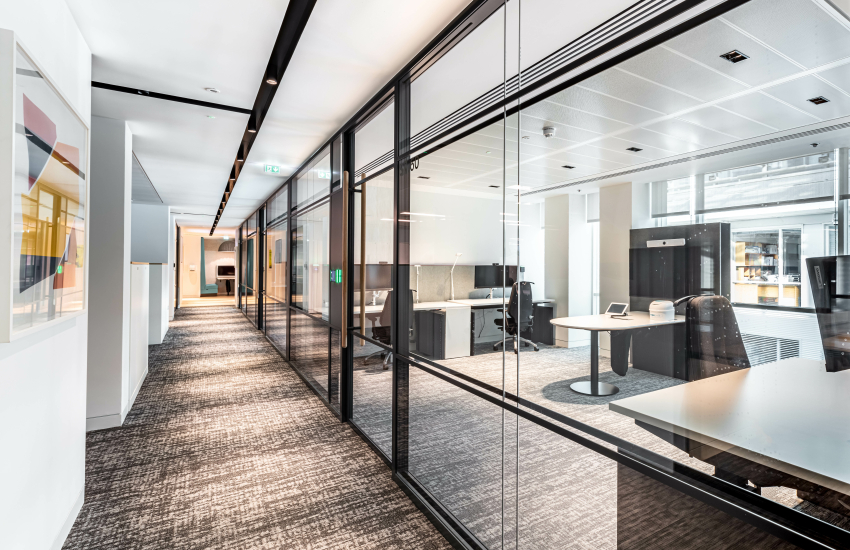 Parallel Commercial Double Glazed Office Partitions Radii Parallel Commercial Double Glazed Office Partitions Radii