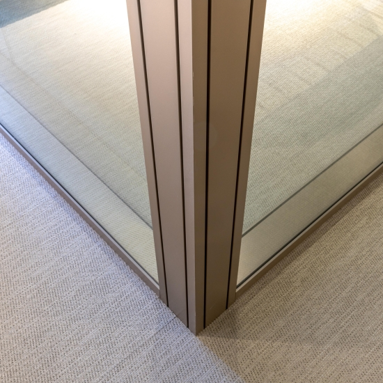 Uses two 16.8 mm acoustic laminated glass for the highest acoustic configuration available.