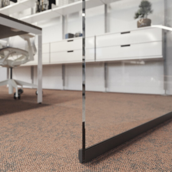 IsoClear uses 12mm clear float toughened glass for maximum transparency