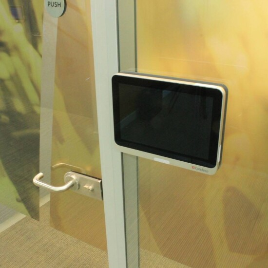 Room booking systems can be incorporated for enhanced building management.