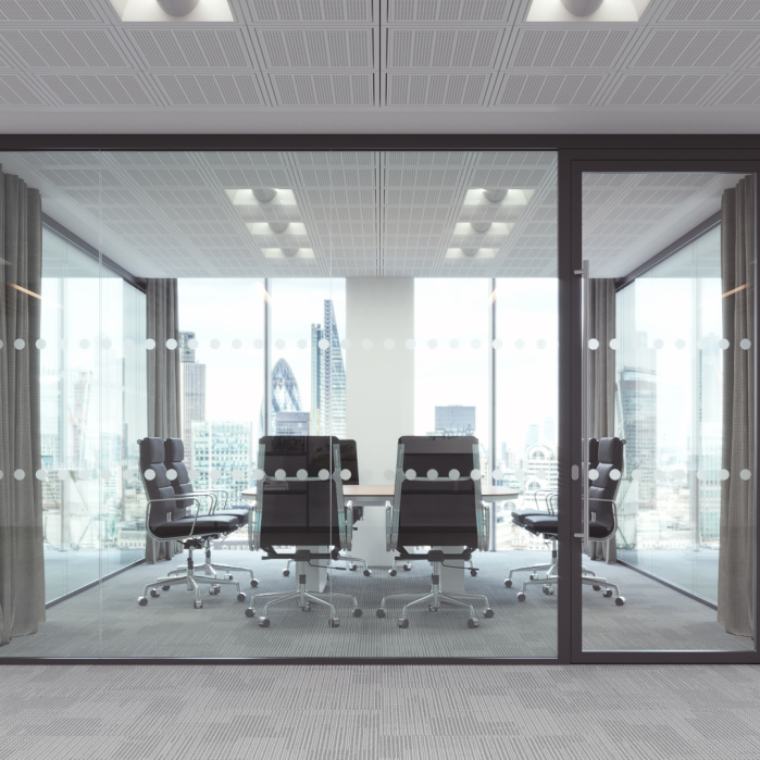 Frameless Double Glazed Glass Wall Partitions